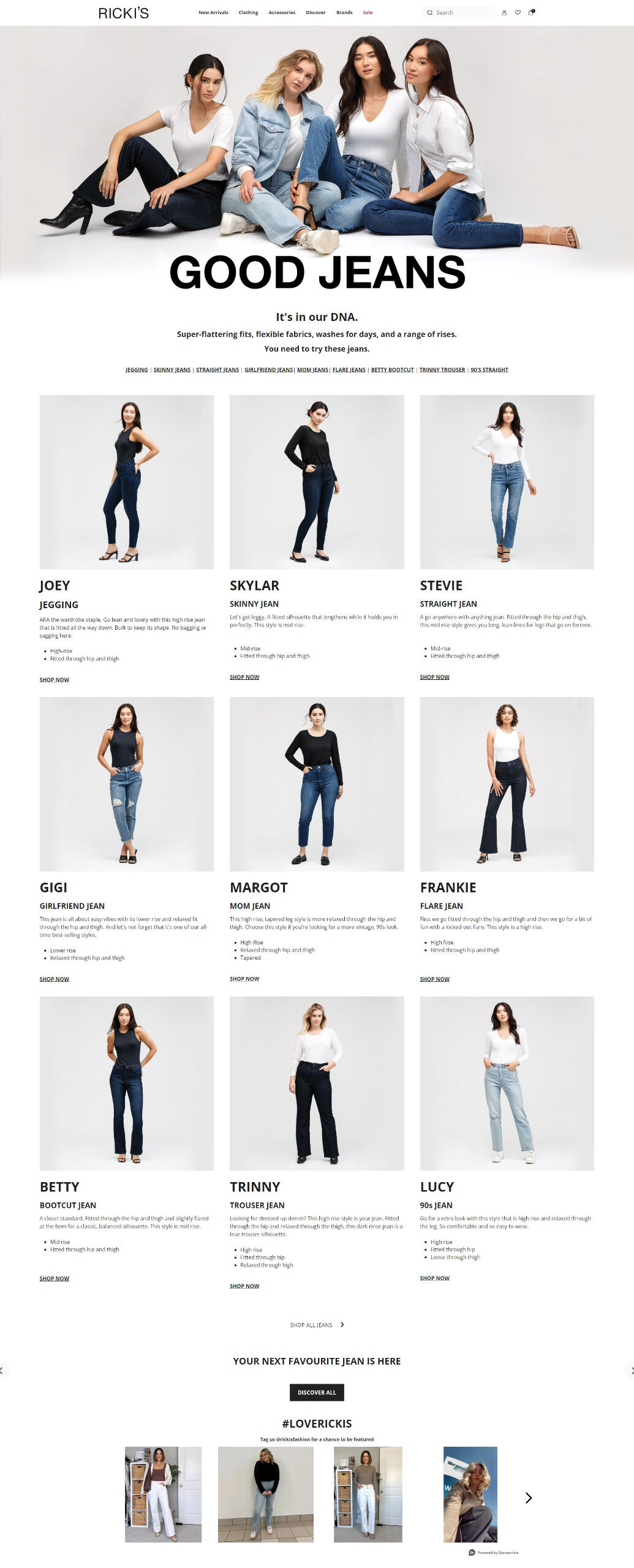 Feature Page Design - Good Jean
